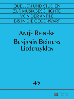 cover image of Benjamin Brittens Liederzyklen